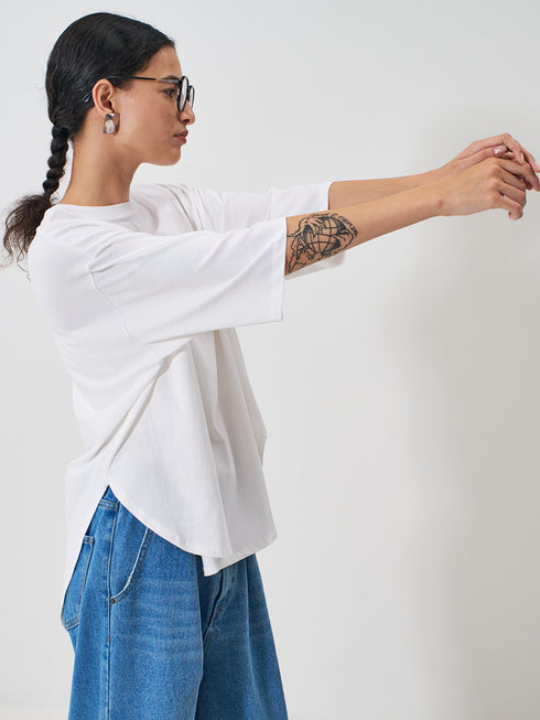 【 予約:2月上旬 】TWIST HEM TEE /Y261-81024